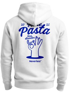 Herren Sweatjacke Backprint More Pasta Zipjacke Zip-Hoodie Männer Grafik Design Fashion Streetstyle Neverless®