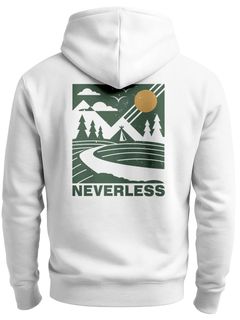 Herren Sweatjacke Backprint Outdoor Grafik Zipjacke Zip-Hoodie Männer Nature Inspired Fashion Streetwear Neverless®
