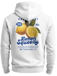 Herren Sweatjacke Backprint Lemon Squeezy Zipjacke Zip-Hoodie Dolce Vita Männer Fashion Streetstyle Neverless®