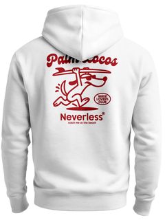 Herren Sweatjacke Backprint Surfing Dog Cartoon Style Zipjacke Zip-Hoodie Männer Fashion Streetstyle Neverless®