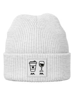 Herren Mütze Beanie Bedruckt Kaffee Wein Liebhaber Wintermütze Aufdruck Print Strickmütze Rippstrick Neverless®