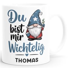 Weihnachtstasse personalisiert Wichtel Design Geschenkidee Lieblingsmenschen Kleine Geschenke Adventszeit SpecialMe®