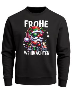 Sweatshirt Herren Weihnachtspullover Santa Wichtel Aufdruck Lustig Weihnachtsoutfit Männer Moonworks®