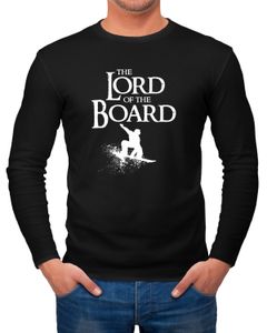 Herren Long-Sleeve Lord of the Board Snowboard-Fahrer Snowboarder Langarm-Shirt Moonworks®