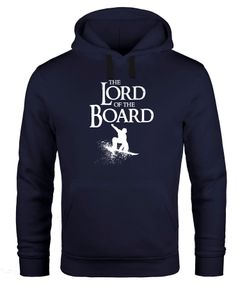 Hoodie Herren Lord of the Board Snowboard-Hoodie Snowboard-Fahrer Snowboarder Kapuzen-Pullover Moonworks®