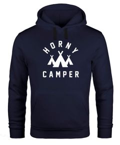 Hoodie Herren Horny Camper Camping Kapuzen-Pullover Moonworks®