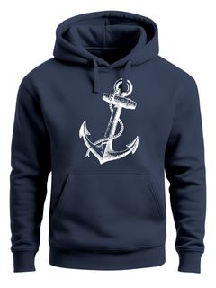 Hoodie Herren Anker Anchor Sweatshirt mit Kapuze Kapuzenpullover Moonworks®
