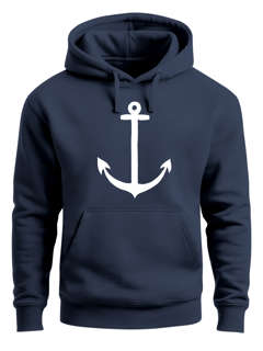 Hoodie Herren Anker Anchor Kapuzenpullover Sweatshirt mit Kapuze Moonworks®