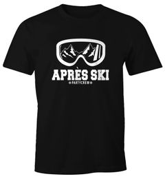 Herren T-Shirt Après Ski Party Crew Ski-Fahrer Snowboard-Fahrer Wintersportler Feiern Fun-Shirt Moonworks®