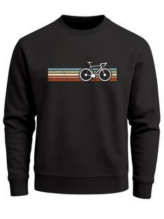 Sweatshirt Herren Fahrrad Retro Print Minimalistisch Radfahren Outdoor Fashion Rundhals-Pullover Streetwear Neverless®