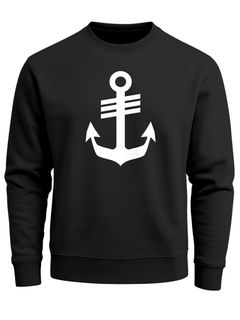 Sweatshirt Herren Anker Hamburg Nordisch Rundhals-Pullover Print Maritim Fashion Streetwear Neverless®