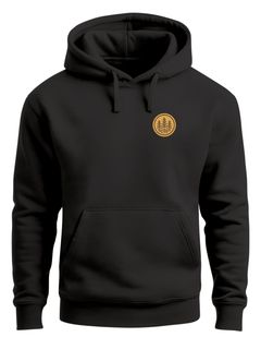 Hoodie Herren Wald Bäume Logo Badge Naturliebhaber Outdoor Fashion Streetstyle Neverless®