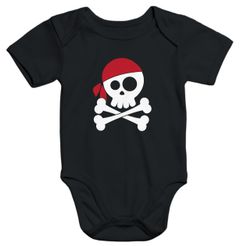 Baby Body Pirat Skull Jolly Roger Piratenkostüm Fasching Karneval Baby Bandana  Moonworks®