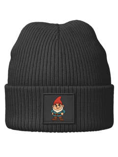 Kinder Beanie Jungen mit Aufdruck Grafik Print Zwerg-Design Strickmütze Kindermütze Winter Accessoire MoonWorks®