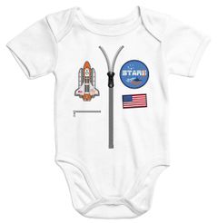 Baby Body Mini Astronaut Raumfahrer Fasching Karneval lustig Moonworks®