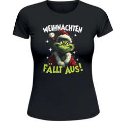 Weihnachtsshirt Damen Spruch Anti Weihnachten T-Shirt Weihnachten Lustig Weihnachtsmuffel Weihnachtsoutfit Frauen Moonworks®