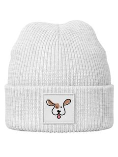 Kinder Beanie Mädchen Design Hund Aufdruck Print Strickmütze Geschenkidee Winter Weihnachten Advent SpecialMe®