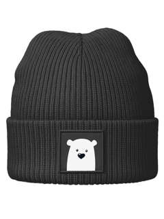 Kinder Beanie Jungen Design Bär Eisbär Aufdruck Print Strickmütze Geschenkidee Winter Advent Weihnachten SpecialMe®