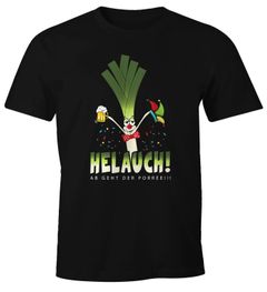 Herren T-Shirt Karneval Fasching Fastnacht Helauch Lauch Helau lustig Fun-Shirt Moonworks®