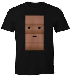 Herren T-Shirt T-Shirt Milch und Schokolade Kostüm Parnterkostüm Pärchen Kostüm Fasching Karneval Moonworks®