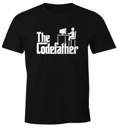 Herren T-Shirt The Codefather Programmierer IT Informatiker Coder Geschenk Fun-Shirt Moonworks®