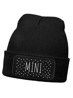 Kinder Beanie Mädchen Design Schriftzug Mini Aufdruck Print Strickmütze Geschenkidee Winter Weihnachten Advent SpecialMe®
