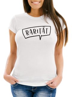 witziges Damen T-Shirt "Rarität" Sprüche Spruch Fun-Shirt Geburtstag Moonworks®