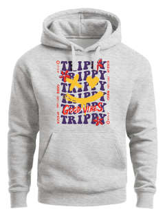 Hoodie Herren Drip Face Smile Good Vibes Herz Blumen Collage Fashion Streetstyle Techwear Neverless®