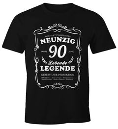 Herren Geschenk T-Shirt Geburtstag 30-90 Jahre Lebende Legende Moonworks®