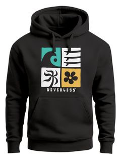 Hoodie Herren Print Surfing Rückenaufdruck Icons Maritim Kapuzen-Pullover Männer Fashion Streetstyle Neverless®