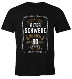 Herren Geschenk T-Shirt Geburtstag Lebende Legende Alter Schwede 30-80 Jahre Moonworks®