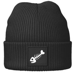 Damen Beanie mit Aufdruck Fischgräte Wintermütze Frauen Strickmütze Geschenkidee Freundin Frau MoonWorks®