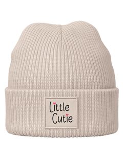 Kinder Beanie Mädchen Patch Aufdruck Wintermütze Spruch Little Cute Tiermotive Print Strickmütze SpecialMe®