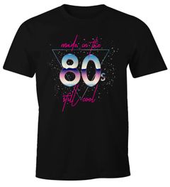 Herren T-Shirt Geburtstag Made in the 80's still cool Retro Eighties Achtziger Geschenk Fun-Shirt Moonworks®