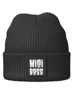 Kinder Beanie Mädchen Spruch Lustig Mini Boss Aufdruck Grafik Print Strickmütze Winter  Moonworks®