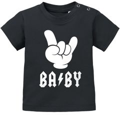Baby T-Shirt kurzarm Babyshirt BABY Hardrock Heavy Metal Jungen Mädchen Shirt Moonworks®