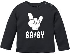 Baby Langarmshirt Babyshirt BABY Hardrock Heavy Metal Jungen Mädchen Shirt Moonworks®