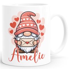 Kindertasse Kunststoff Weihnachten Wichtel personalisierte Namenstasse für Kinder Jungen Mädchen SpecialMe®