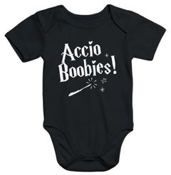 Kurzarm Baby Body Accio Boobies Bio-Baumwolle Moonworks®