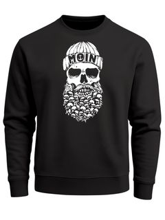 Sweatshirt Herren Totenkopf Nordisch Moin Hamburg Dialekt Skull Anker Fashion Rundhals-Pullover Fashion Streetwear Neverless®