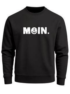 Sweatshirt Herren Moin Dialekt Norden Hamburg Anker Print Rundhals-Pullover Fashion Streetwear Neverless®