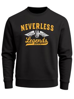Sweatshirt Herren Biker Legends Reifen Flügel Wheel Wings Neverless®