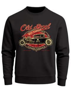 Sweatshirt Herren Hot Rod Auto Retro Car Vintage Rundhals-Pullover Neverless®