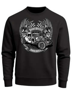 Sweatshirt Herren Hot Rod Rock n Roll Retro Rundhals-Pullover Neverless®