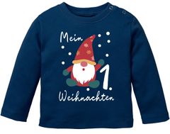 Baby Langarmshirt Mein erstes Weihnachten {styleVariationName} Aufdruck XMAS Outfit Babyshirt Jungen Mädchen MoonWorks®