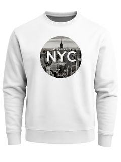 Sweatshirt Herren NYC New York City Manhatten Skyline Fotoprint Neverless®