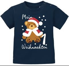 Baby Shirt kurzarm Mein erstes Weihnachten {styleVariationName} Print XMAS Outfit Christmas Babyshirt Jungen Mädchen MoonWorks®