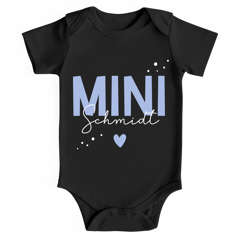 Baby Body personalisiert - Design Mini - Wunschname eigener Name Geschenkidee zur  Geburt Taufe Bio-Baumwolle SpecialMe®