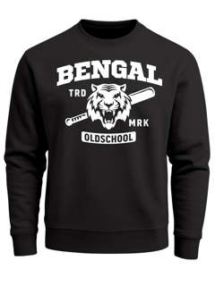 Sweatshirt Herren Bengal Tiger Baseball Sport USA Rundhals-Pullover Neverless®
