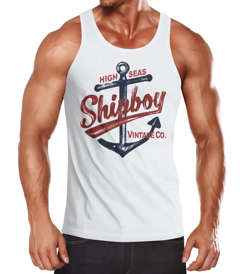 Herren Tank-Top Anker Shipboy Vintage Muskelshirt Muscle Shirt Neverless®